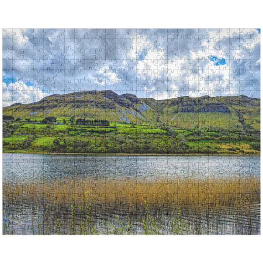 500 Piece Jigsaw Puzzle, Ireland Landscape Photography of Glencar Lake Mountains