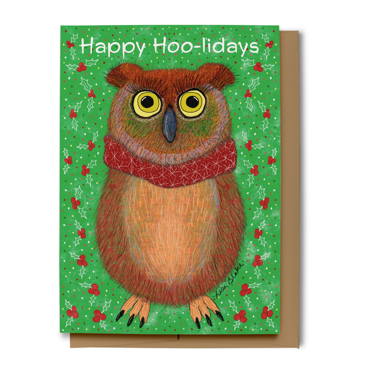 Happy Hoo-lidays Card, 5x7