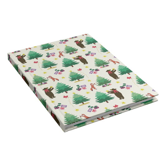 Christmas Tree Decorating Hardcover Journal, Traditional, Perforated Pages