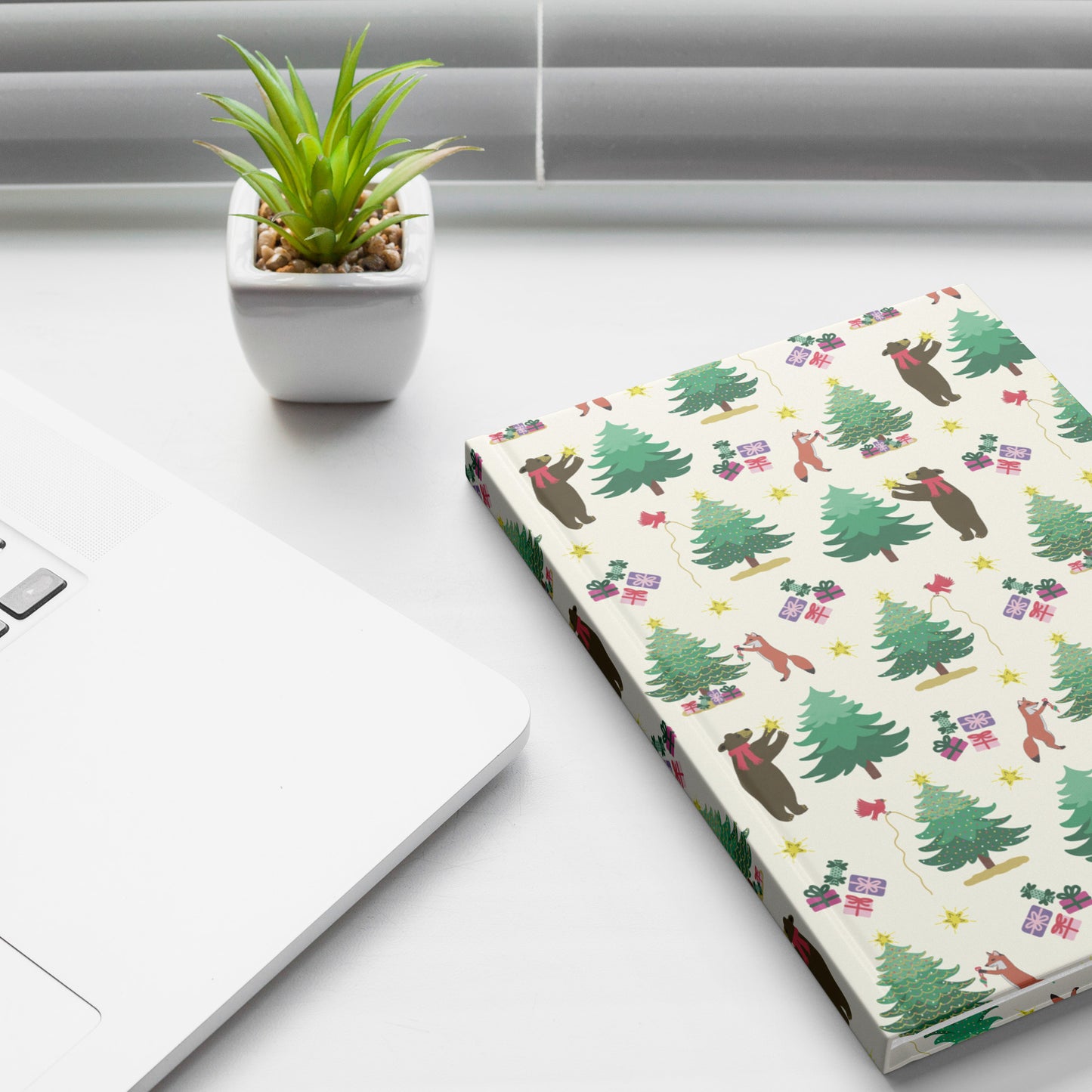 Christmas Tree Decorating Hardcover Journal, Traditional, Perforated Pages