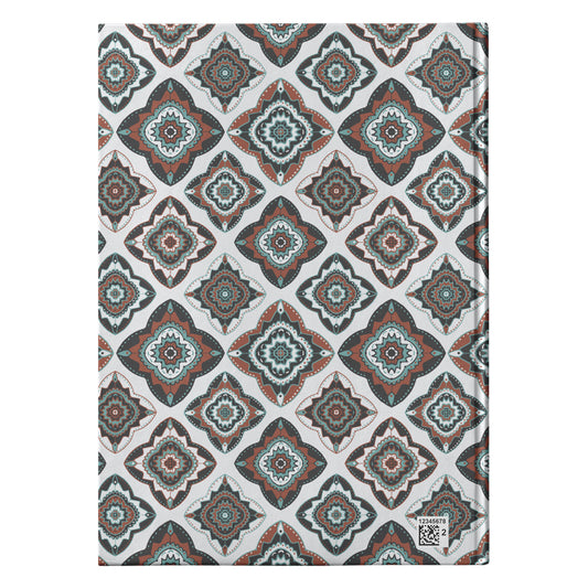 Diamond Medallions Hardcover Journal, Perforated Lined Sheets