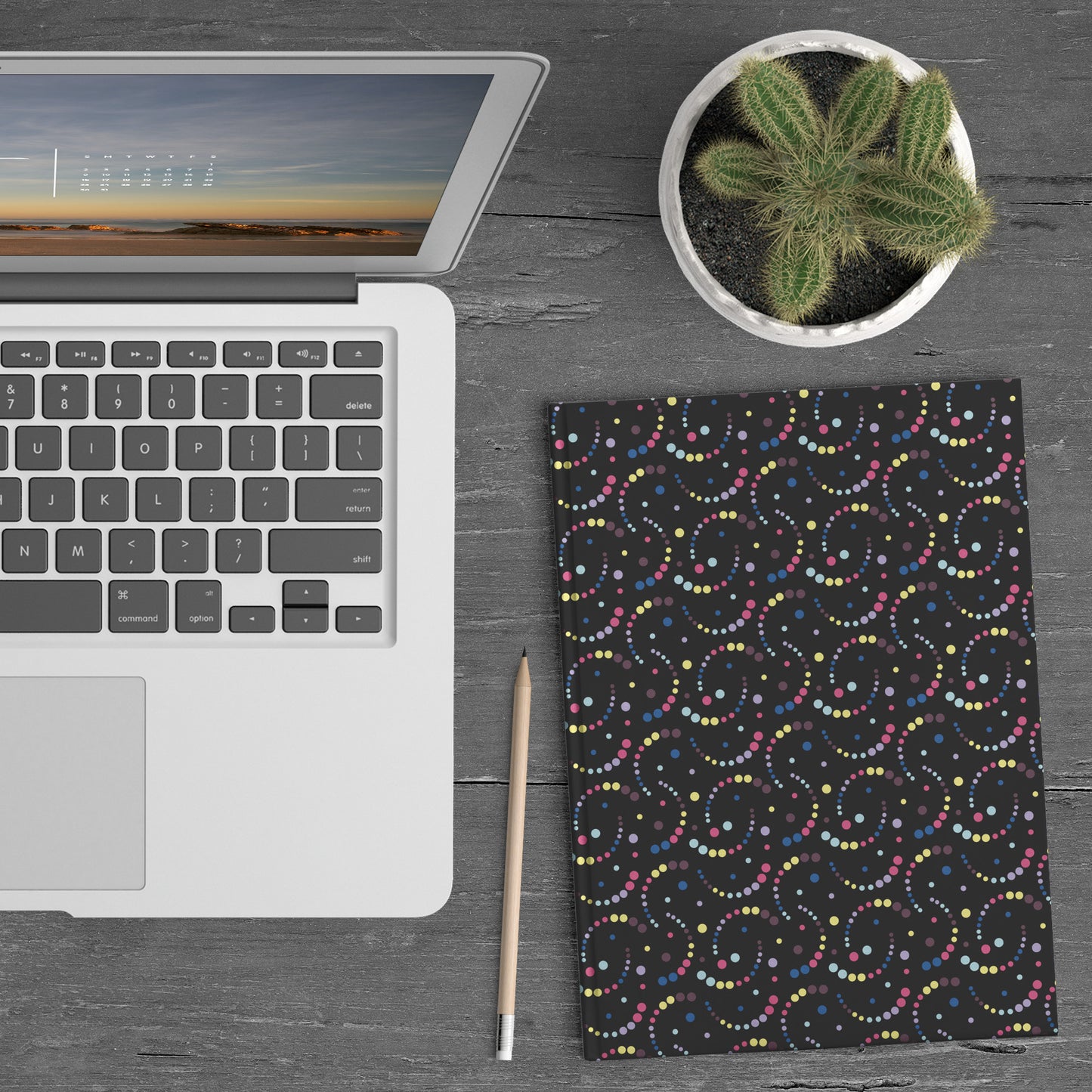 Galaxy Swirls Hardcover Journal, Perforated Lined Sheets