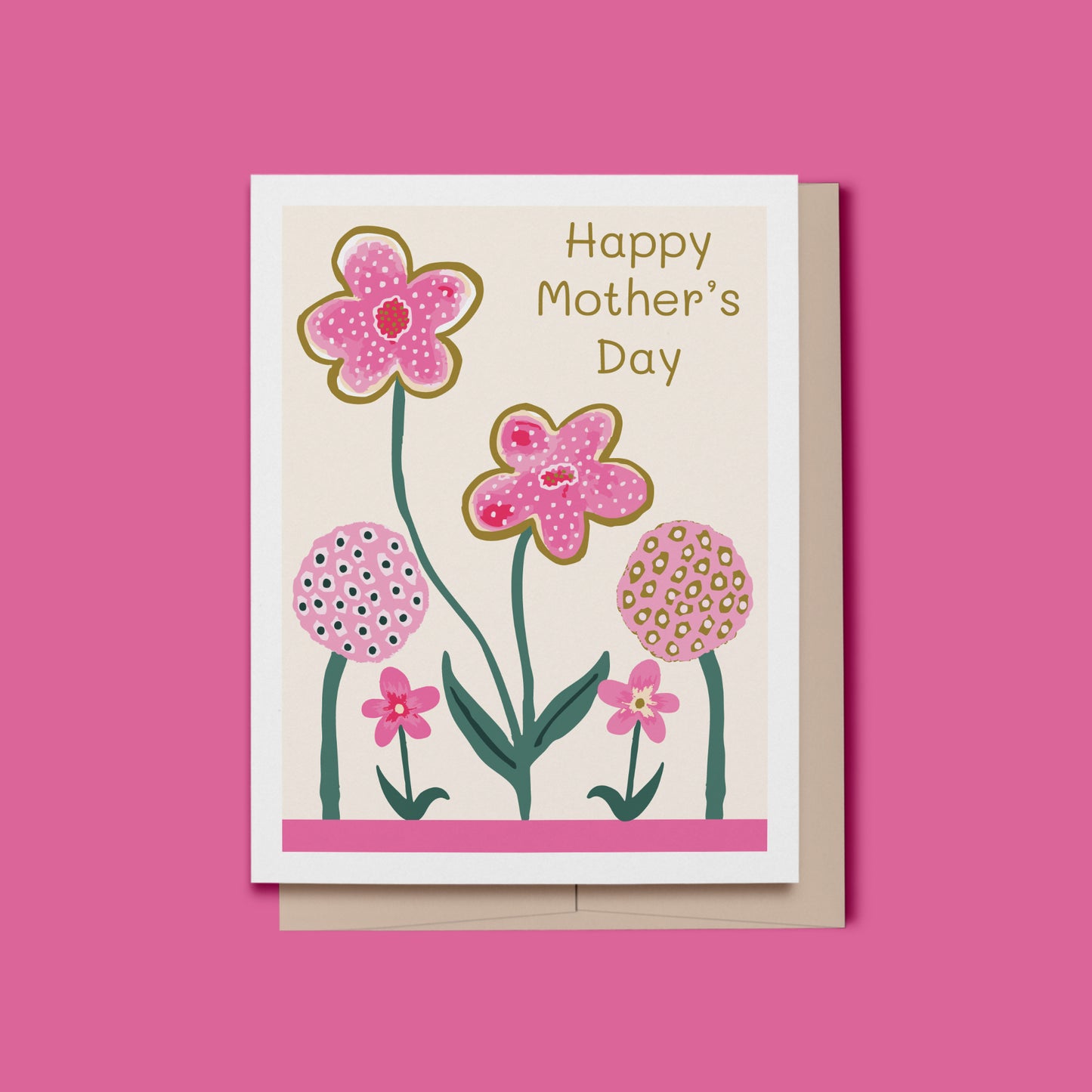Happy Mother's Day Card with Flowers