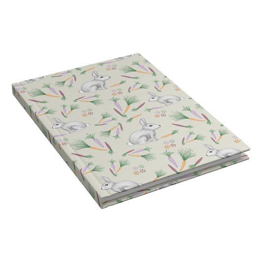 Rabbits and Carrots Hardcover Journal, Perforated Pages