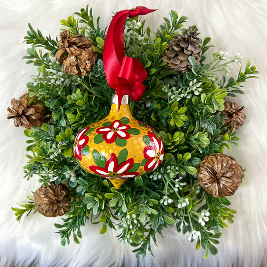 The Bridget Hand Painted Ceramic Ornament, One of a Kind Gift