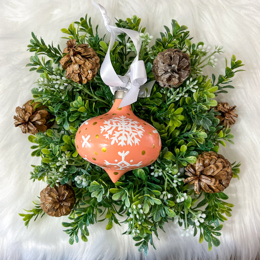 The Kelly Hand Painted Ceramic Ornament, One of a Kind Gift