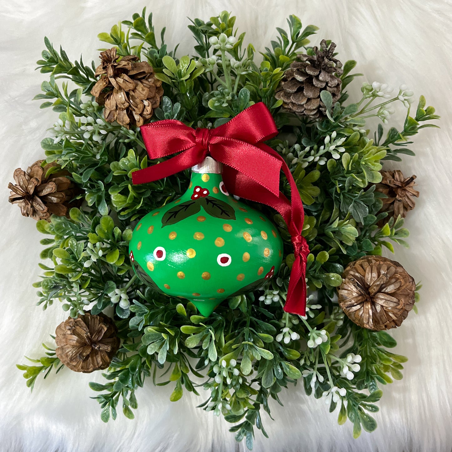 The Mary Hand Painted Ceramic Ornament, One of a Kind Gift