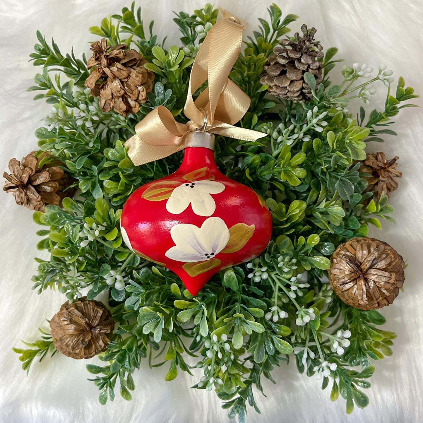 The Rita Hand Painted Ceramic Ornament, One of a Kind Gift
