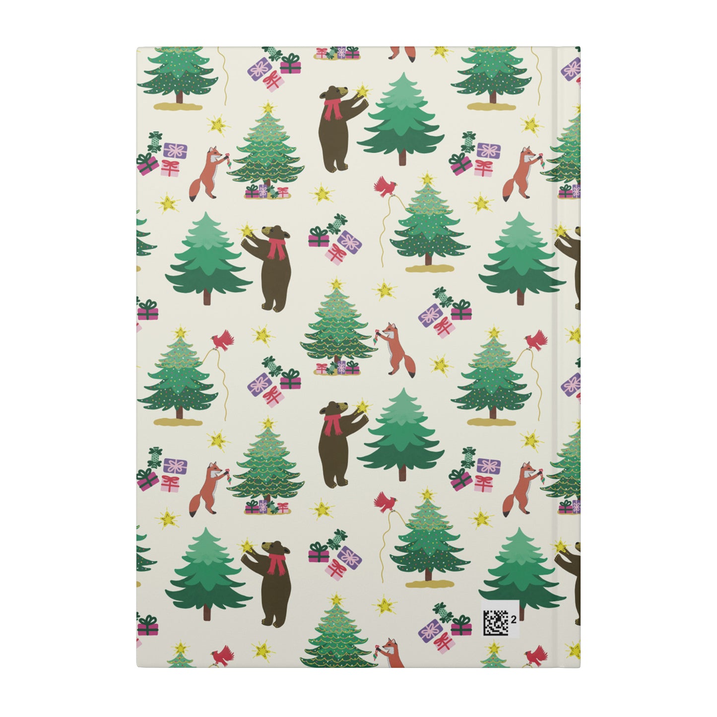 Christmas Tree Decorating Hardcover Journal, Traditional, Perforated Pages