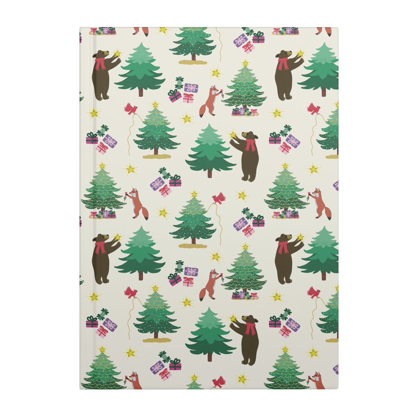 Christmas Tree Decorating Hardcover Journal, Traditional, Perforated Pages