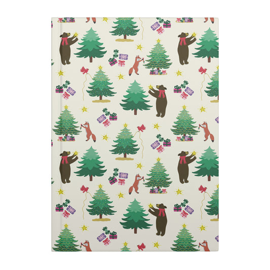 Christmas Tree Decorating Hardcover Journal, Traditional, Perforated Pages