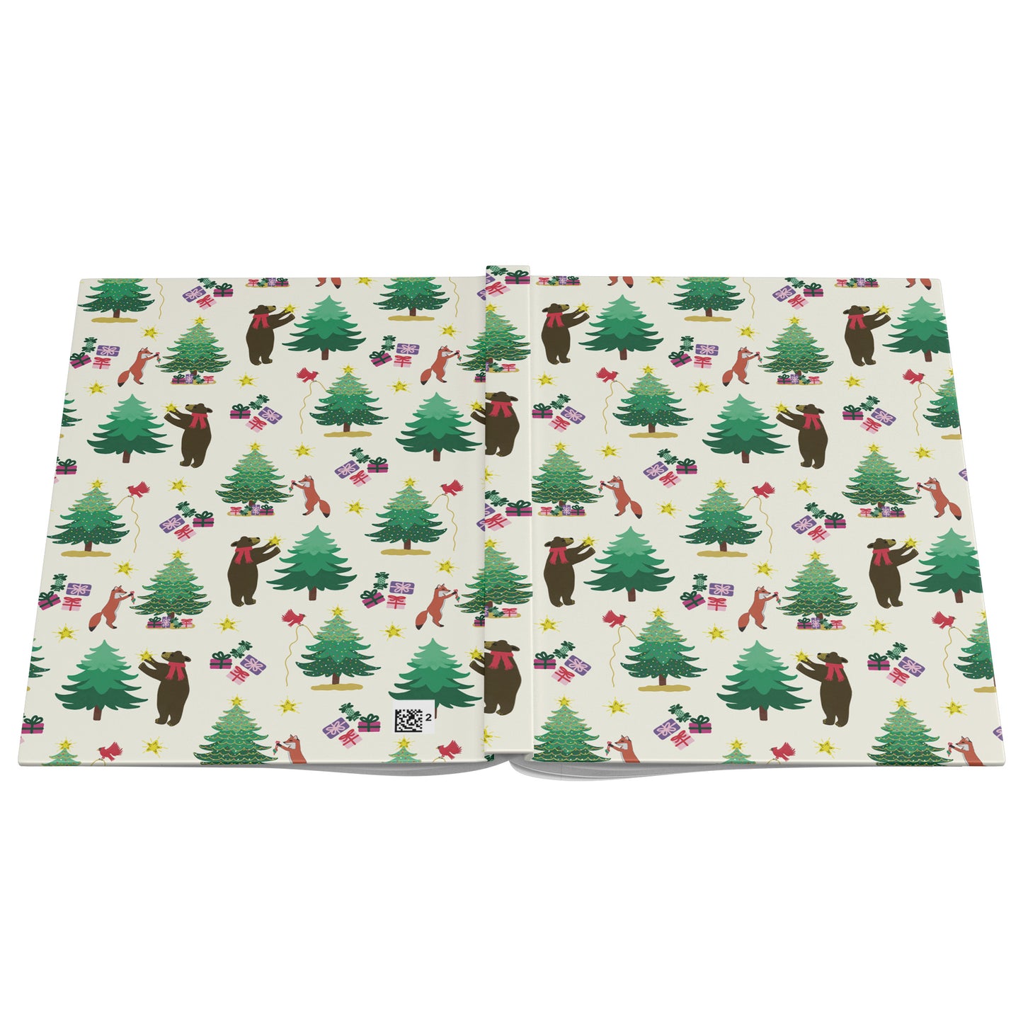 Christmas Tree Decorating Hardcover Journal, Traditional, Perforated Pages