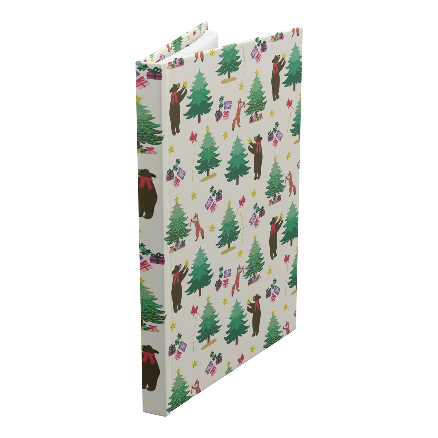Christmas Tree Decorating Hardcover Journal, Traditional, Perforated Pages