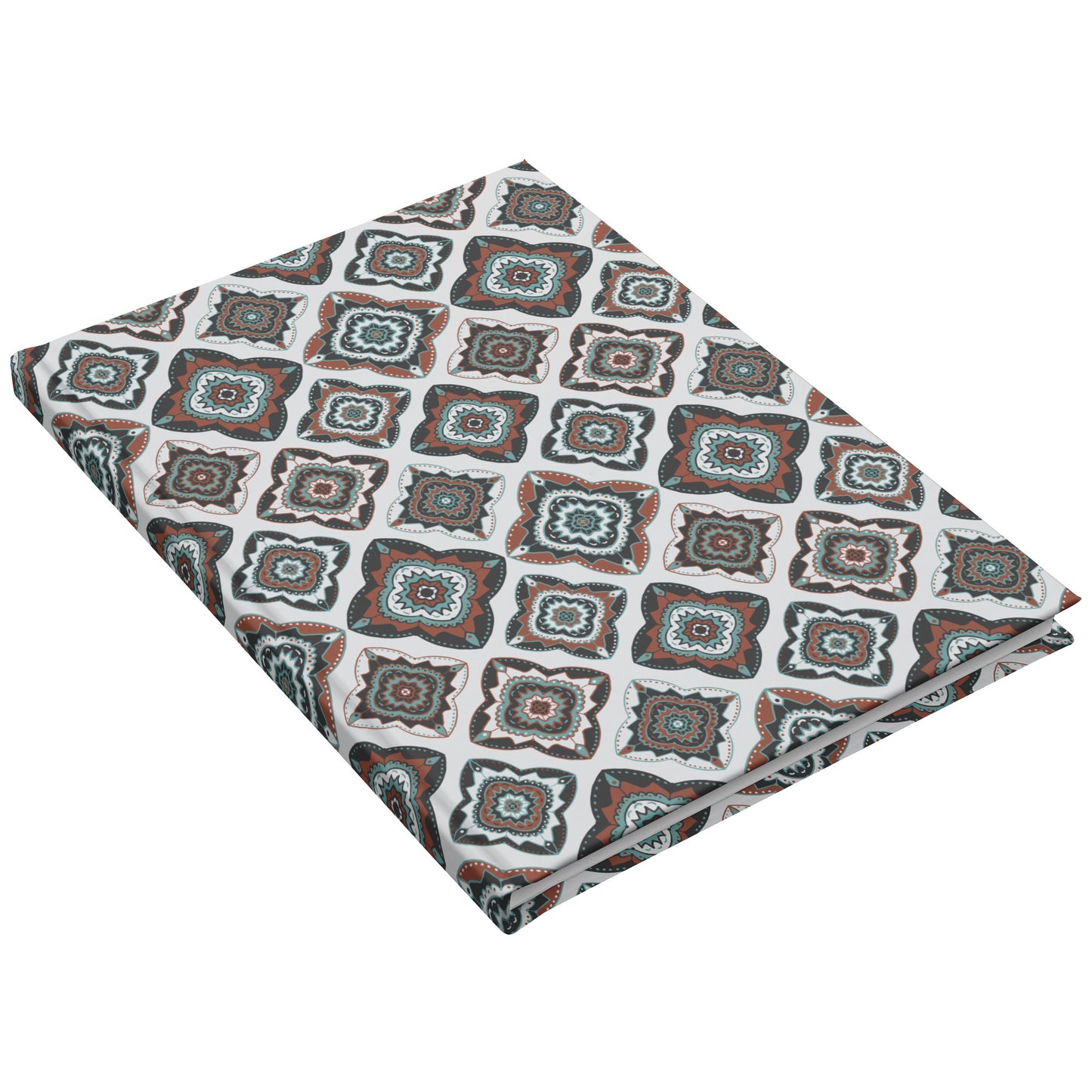 Diamond Medallions Hardcover Journal, Perforated Lined Sheets