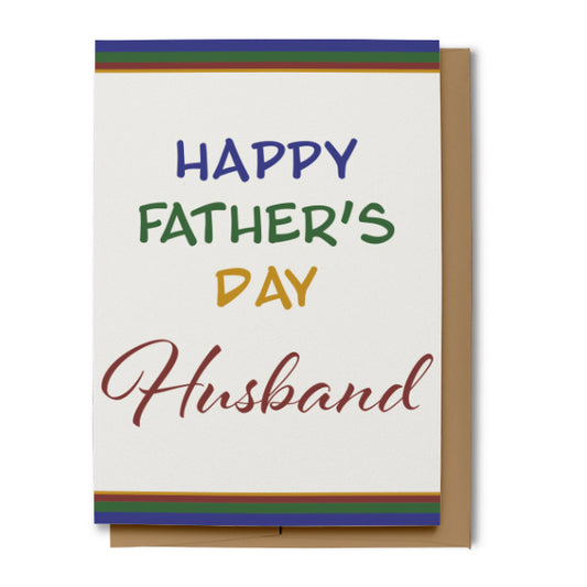 Happy Father's Day Card, Husband