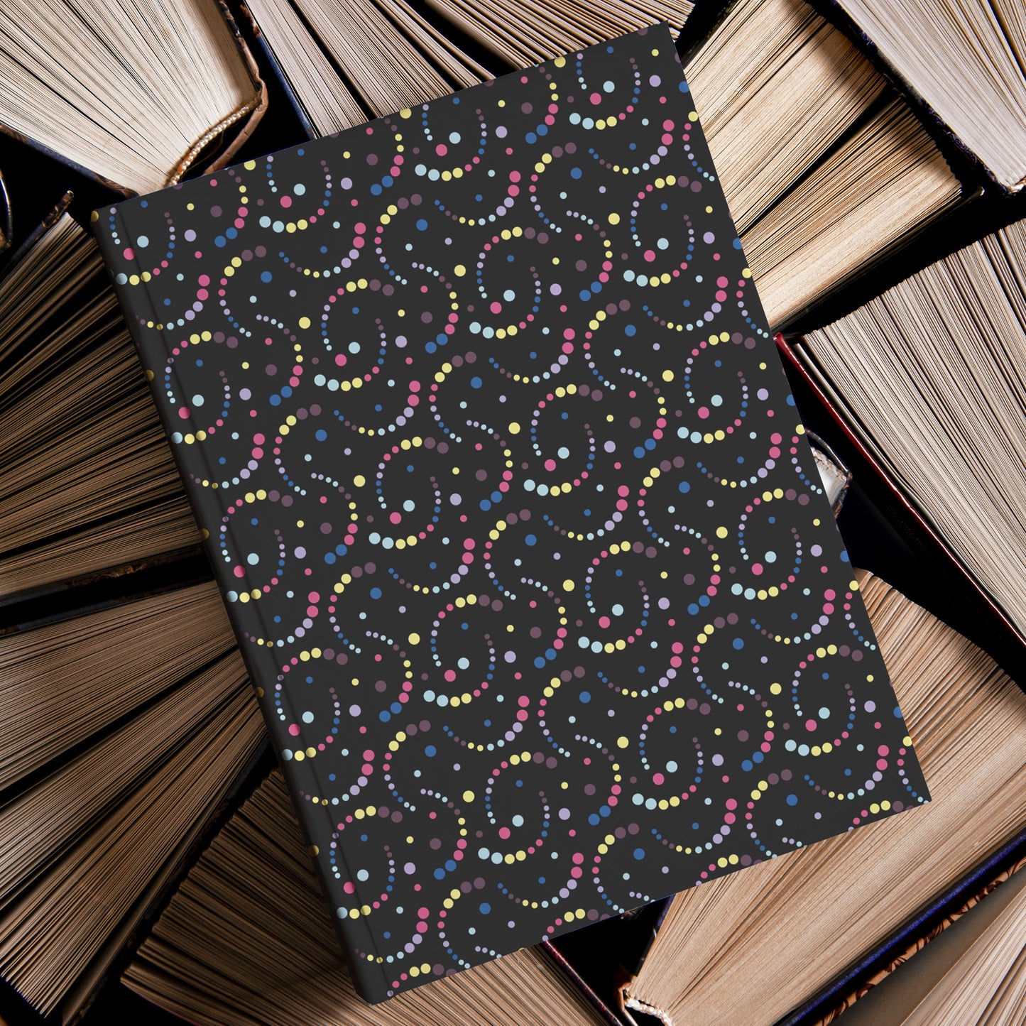 Galaxy Swirls Hardcover Journal, Perforated Lined Sheets