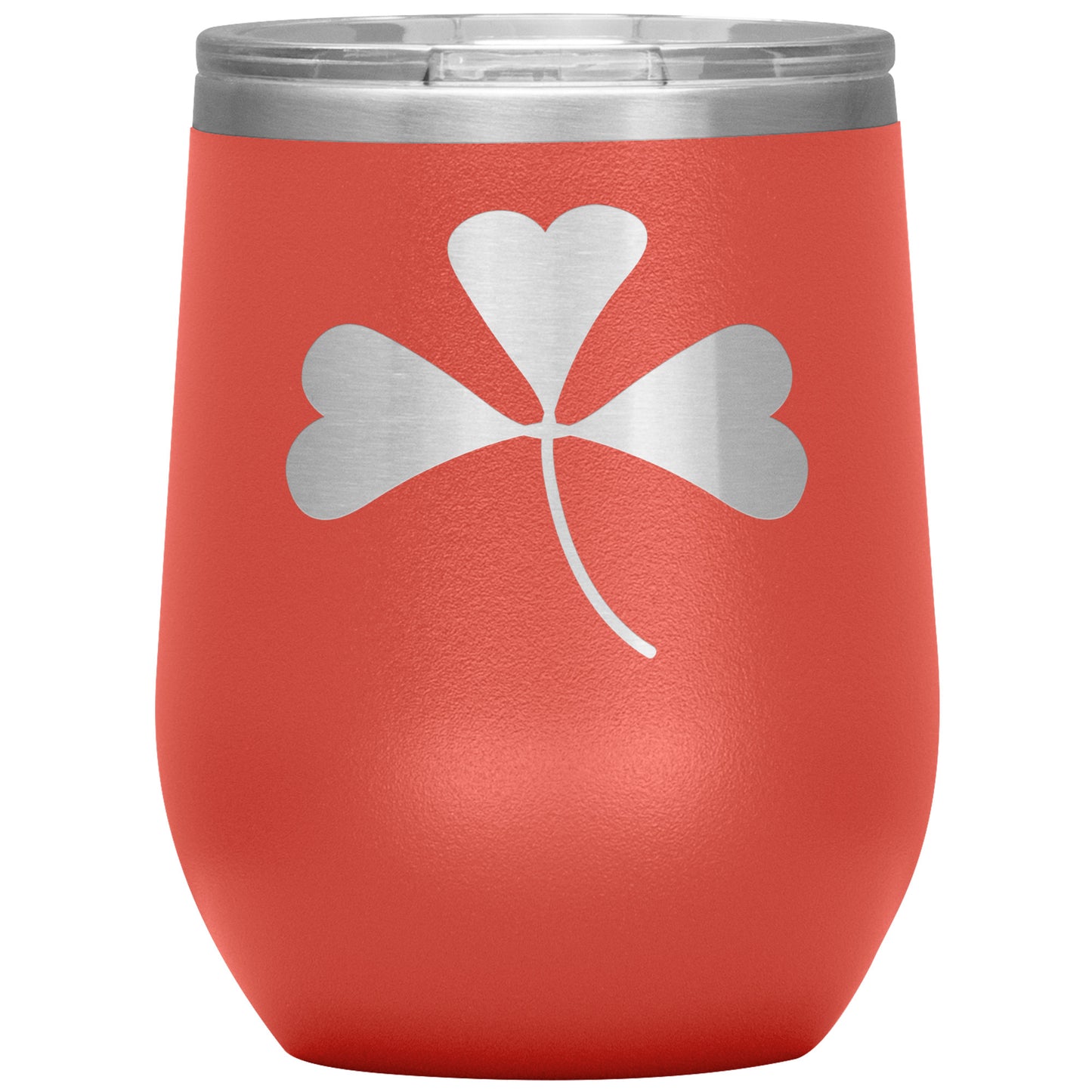 Insulated Wine Tumbler, Shamrock, 12 oz.