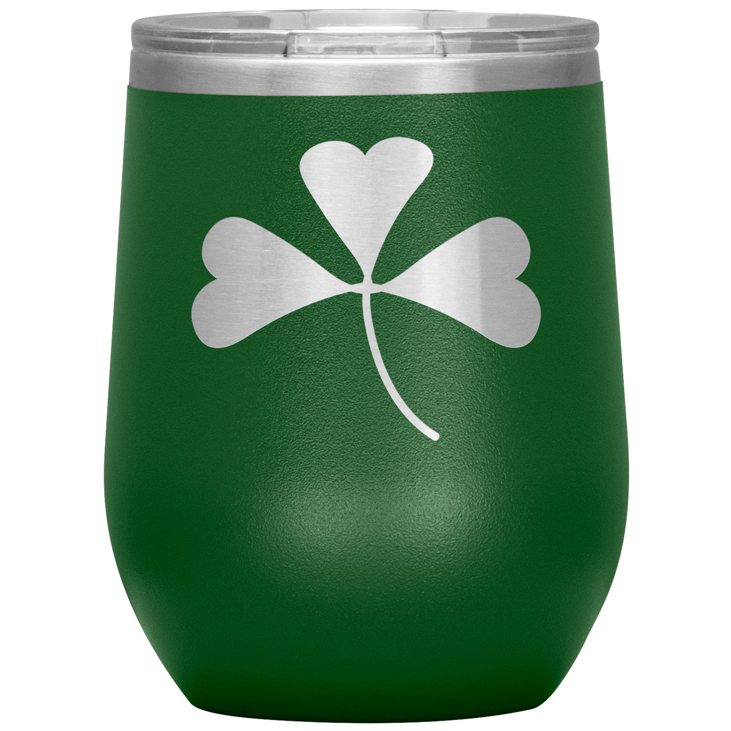 Insulated Wine Tumbler, Shamrock, 12 oz.