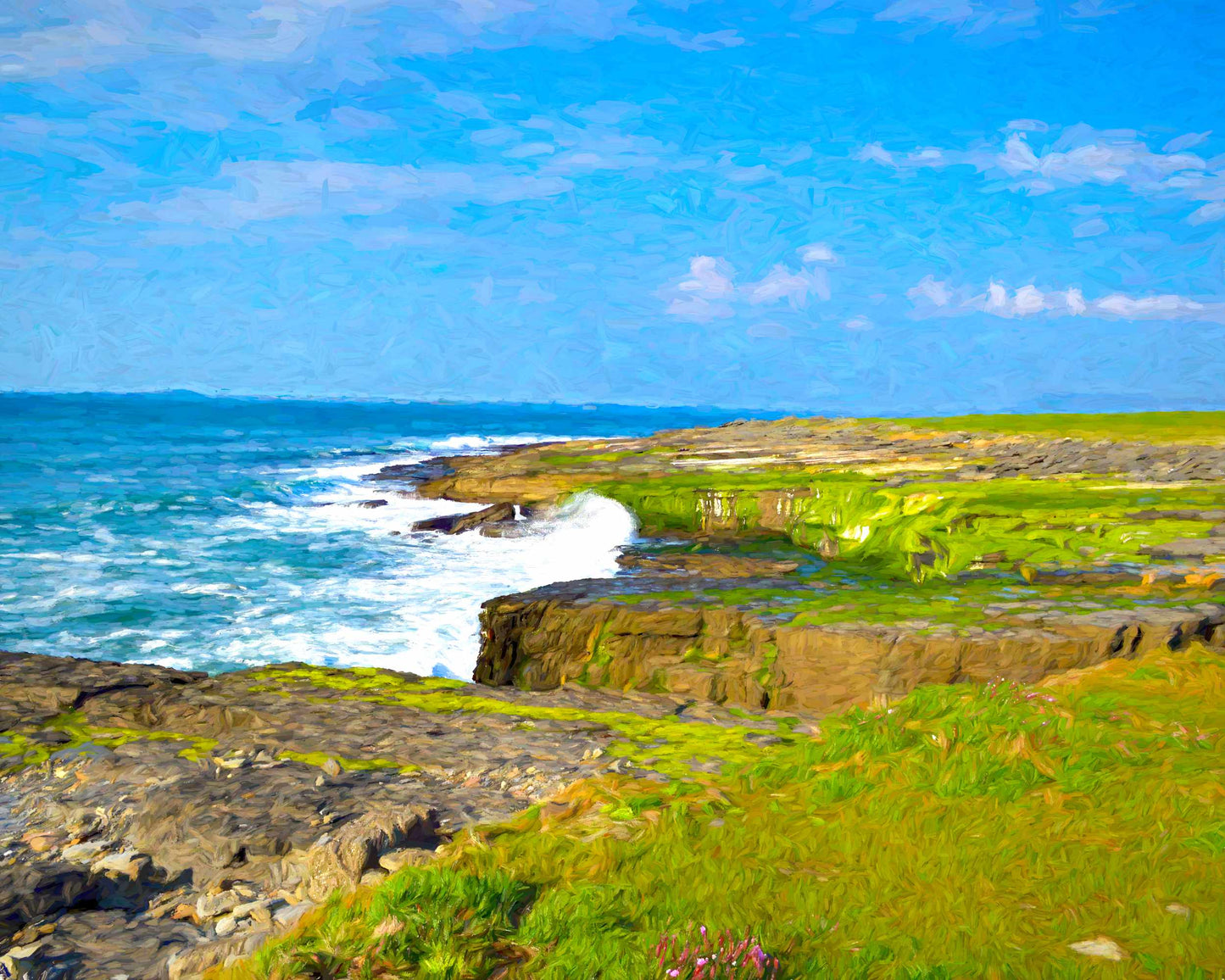 Sligo Bay Coastline Photography, Painterly Effect