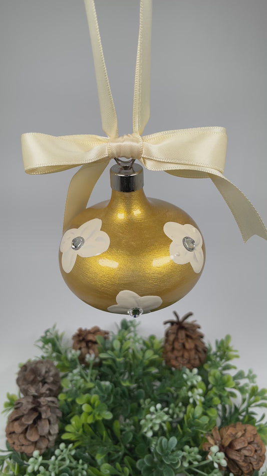 The Joanna Hand Painted Ceramic Ornament, One of a Kind Gift