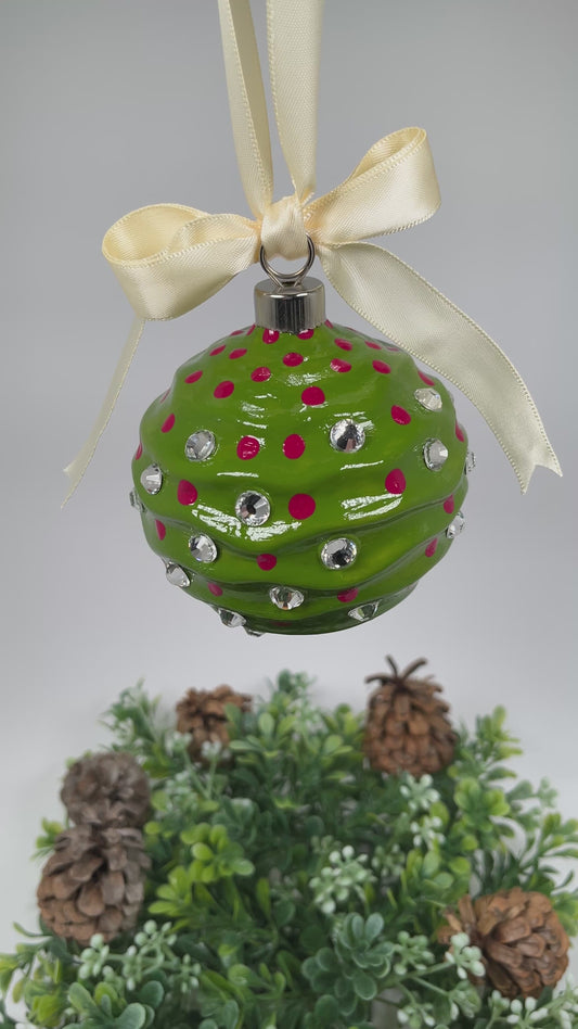 The Tara Hand Painted Ceramic Ornament, One of a Kind Gift